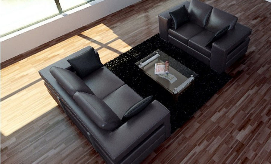 Layeris Leather Sofa Lounge Set